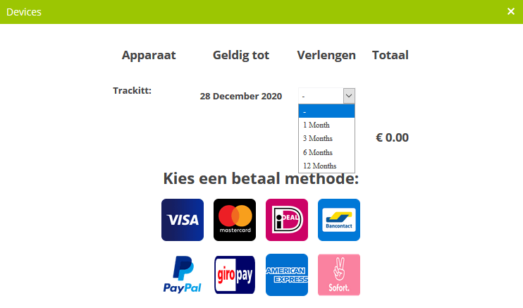 Prepaid Opwaarderen Trackitt